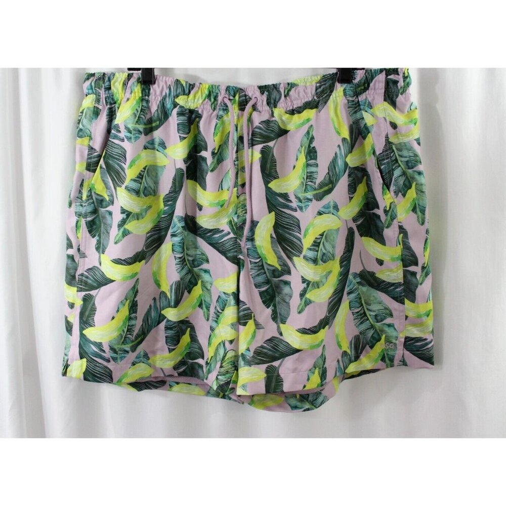 DSG Mens Multicolor Bananas Print Relaxed Fit Rec Shorts Training XL NWT